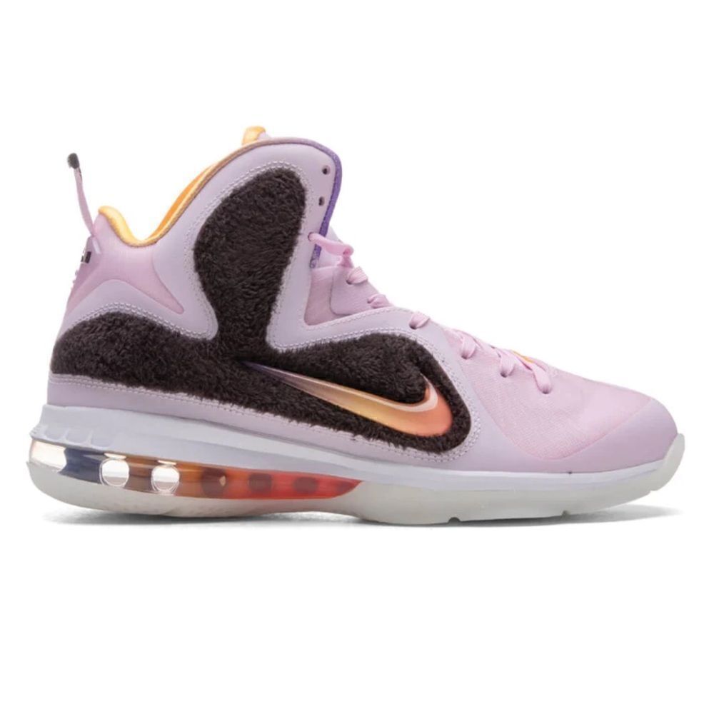 Nike LEBRON IX - REGAL PINK/MULTI-COLOR/VELVET BROWN High Top Sneakers Size 8.5